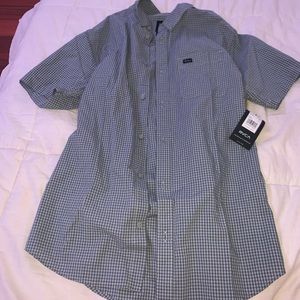 Men’s RVCA checkered button up size L
